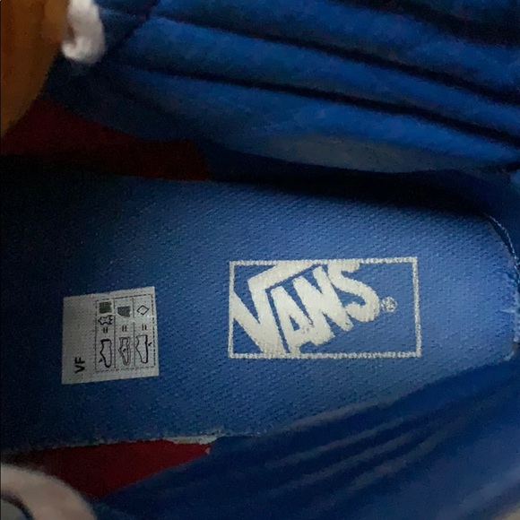 Vans Sk8-Hi colorblock suede multicolor size 2.5